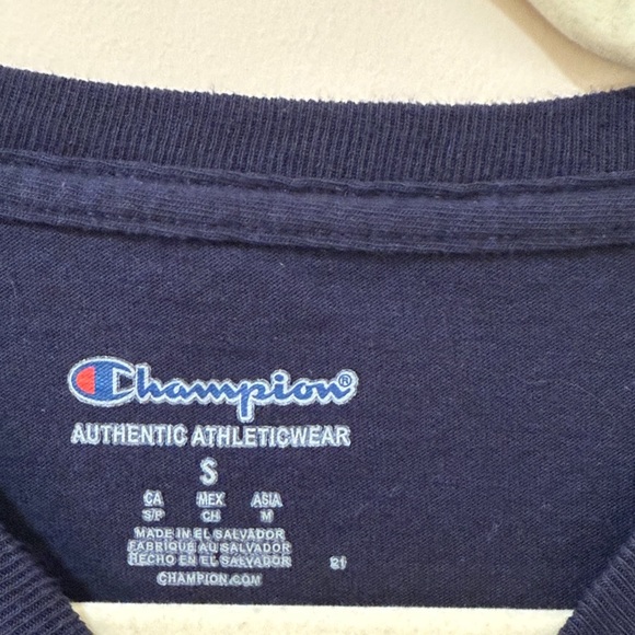 Champion Black Long Sleeve with Yellow Michigan Logo - Picture 3 of 3